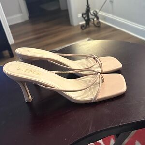 Chic Nude Strappy Heels